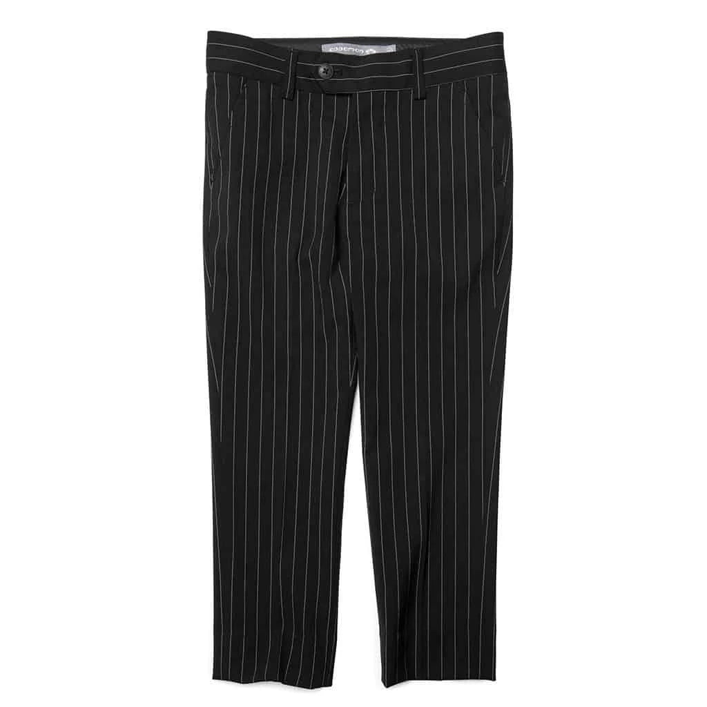 Black Pinstripe Two-Piece Mod Suit Q8414