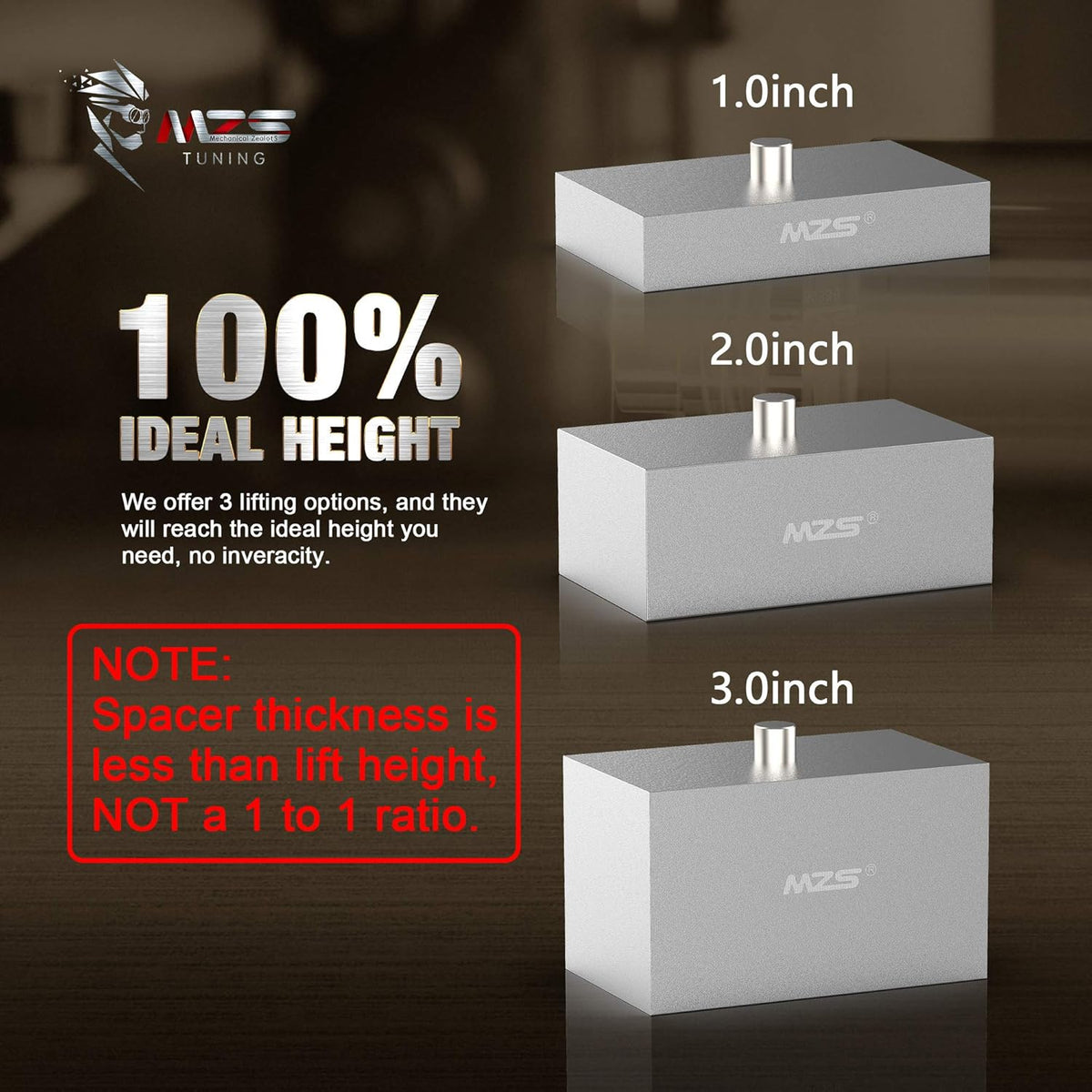 Leveling Lift Kit 3" Rear Blocks Pack of 2 X5260