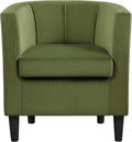 Olive Green Velvet Club Chair M7454