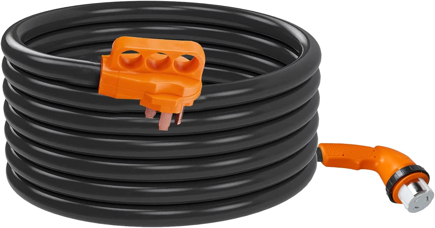 50 Amp 36 Feet Heavy-Duty RV Extension Cord with Finger Handle X2306