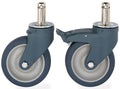 5x22 Diam Polymer Stem Caster with Brake W5158