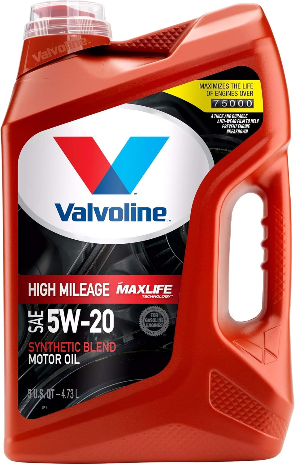 SAE 10W-40 Synthetic Blend Motor Oil 5 QT, Case of 3, Pack of 2 S909
