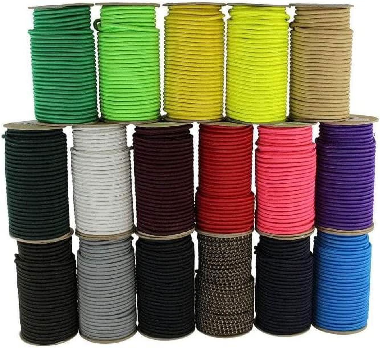 1/8" x 100ft Royal Blue Dacron Polyester Bungee Cord Q9368