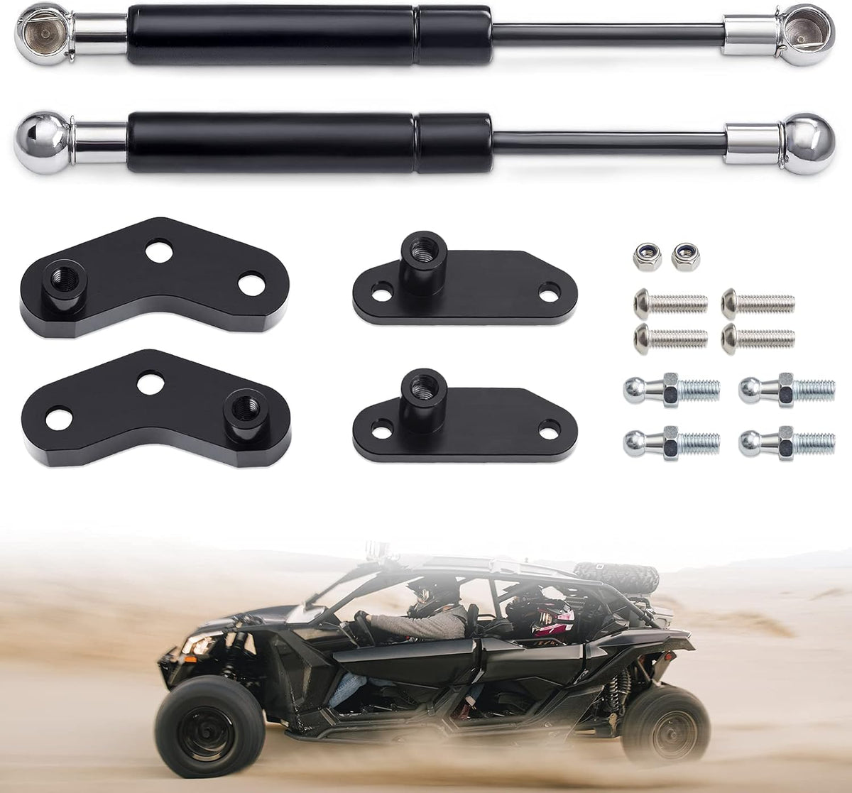 Door Shocks Struts for Can Am Maverick X3 and X3 Max Front and Rear Doors Pack of 2 D400
