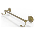 Unlacquered Brass Towel Bar with Integrated Hooks K8356