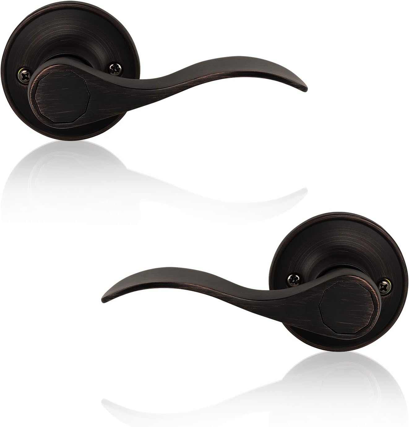 Oil Rubbed Bronze 4 Pack Door Leverset Q8169