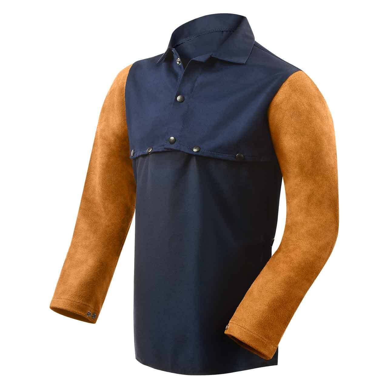 Cotton Leather Cape Sleeves and Bib P1932