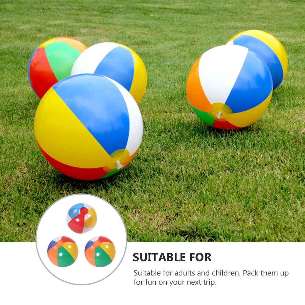 3Pcs Inflatable Beach Ball Pool Water Toy Q82228
