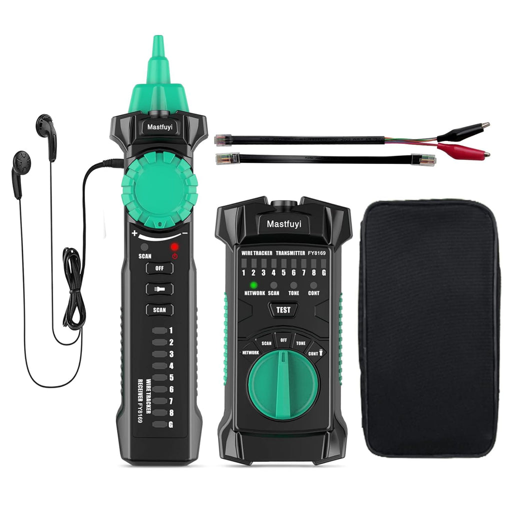 RJ11 RJ45 Network Cable Tester with Earphone, Pack of 2 O9073