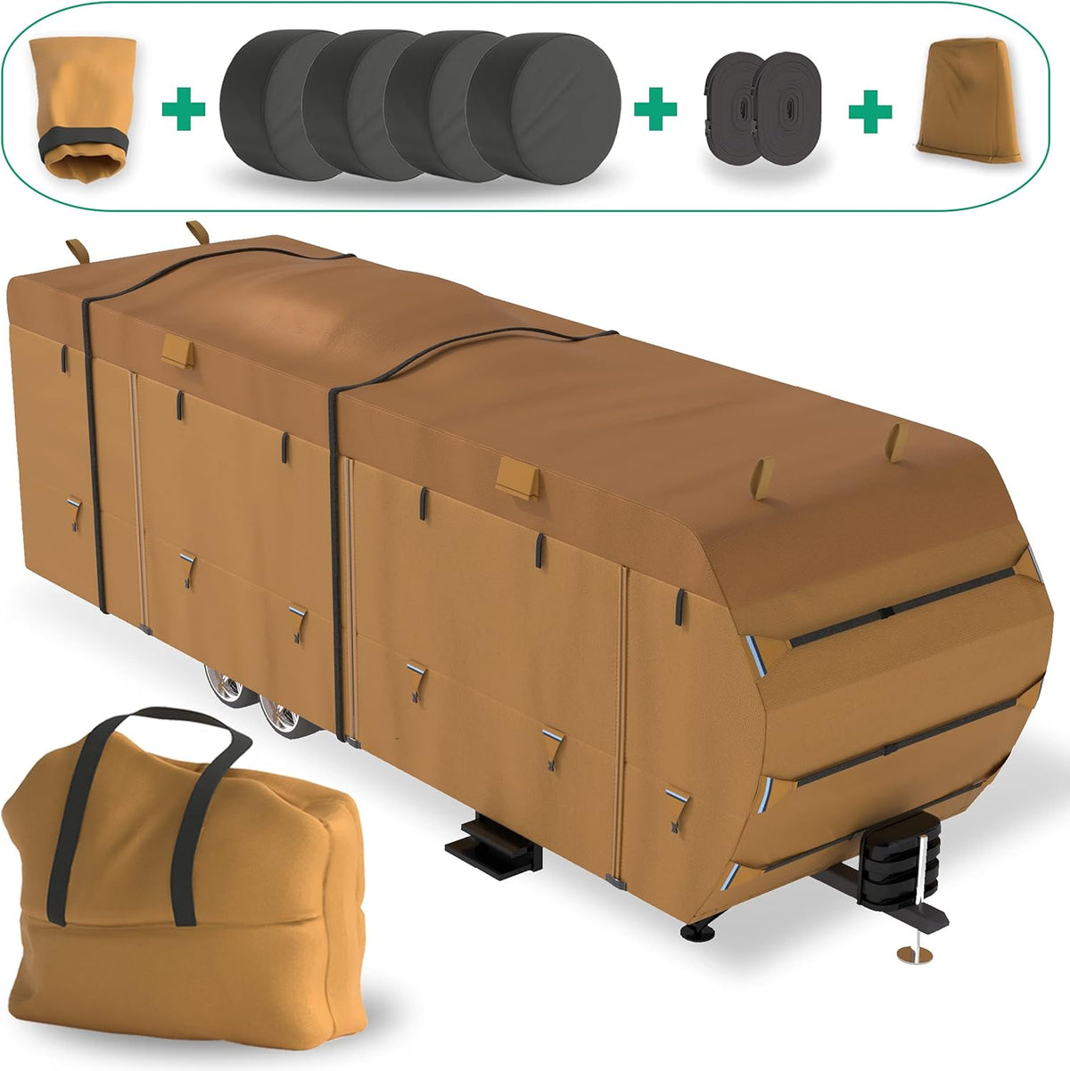 RV Trailer Covers with Storage Bag M7883