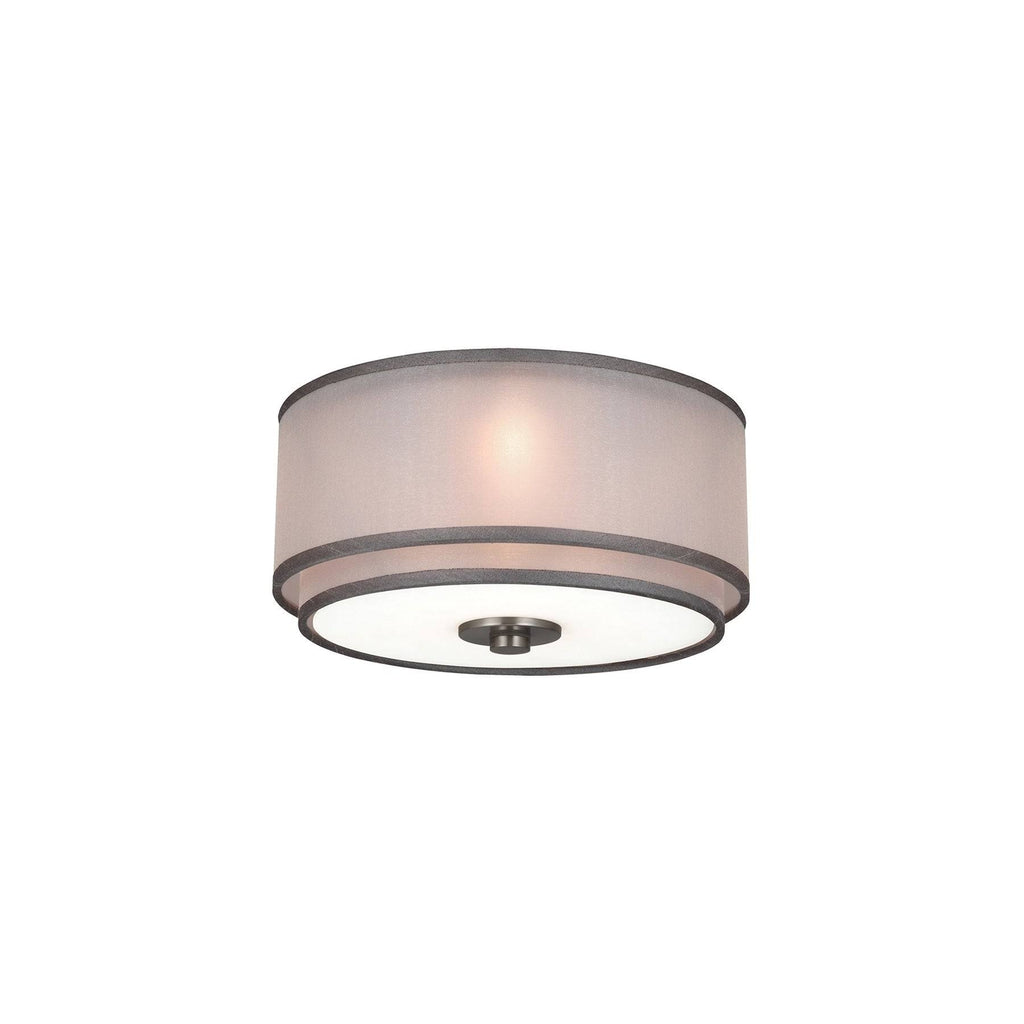 3-Light Brushed Steel Halogen Ceiling Fan Light Kit J3939