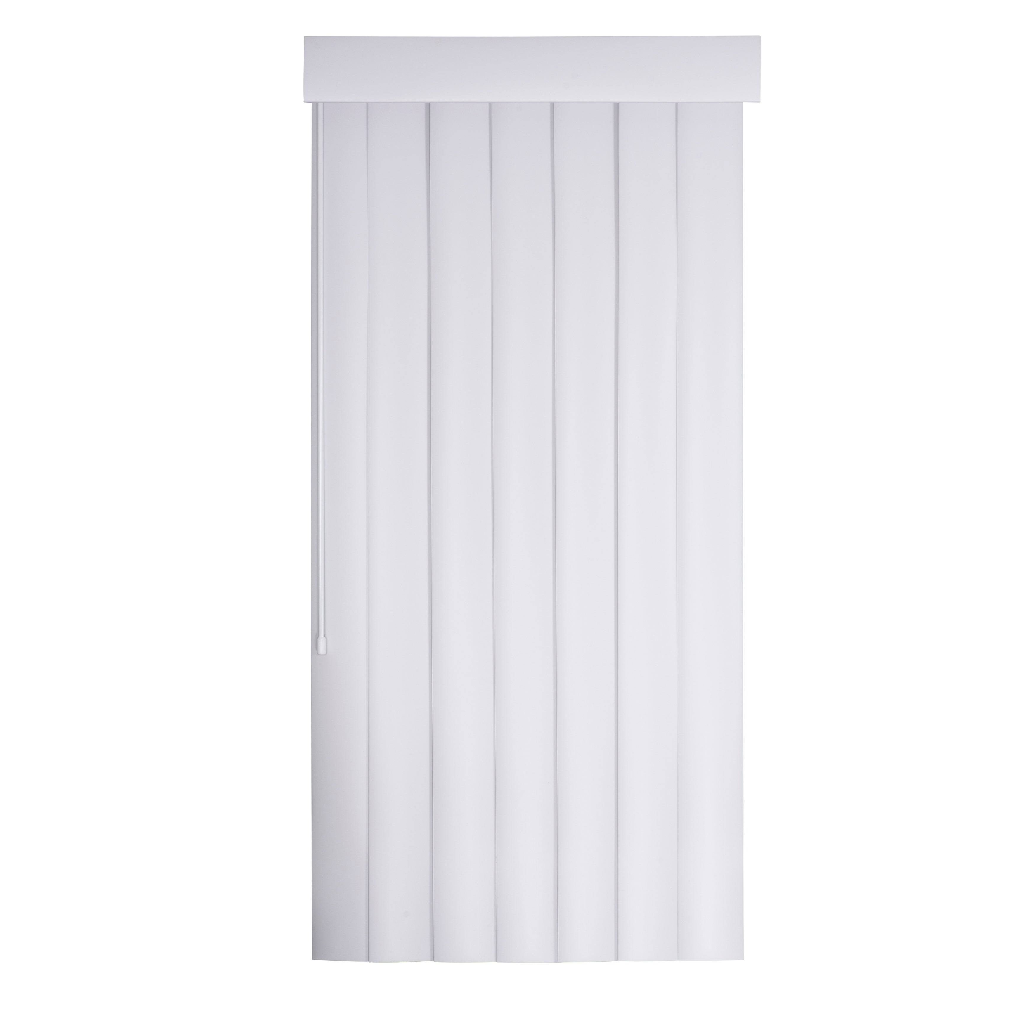 White Smooth Curved Vertical 72 by 60-Inch O329039