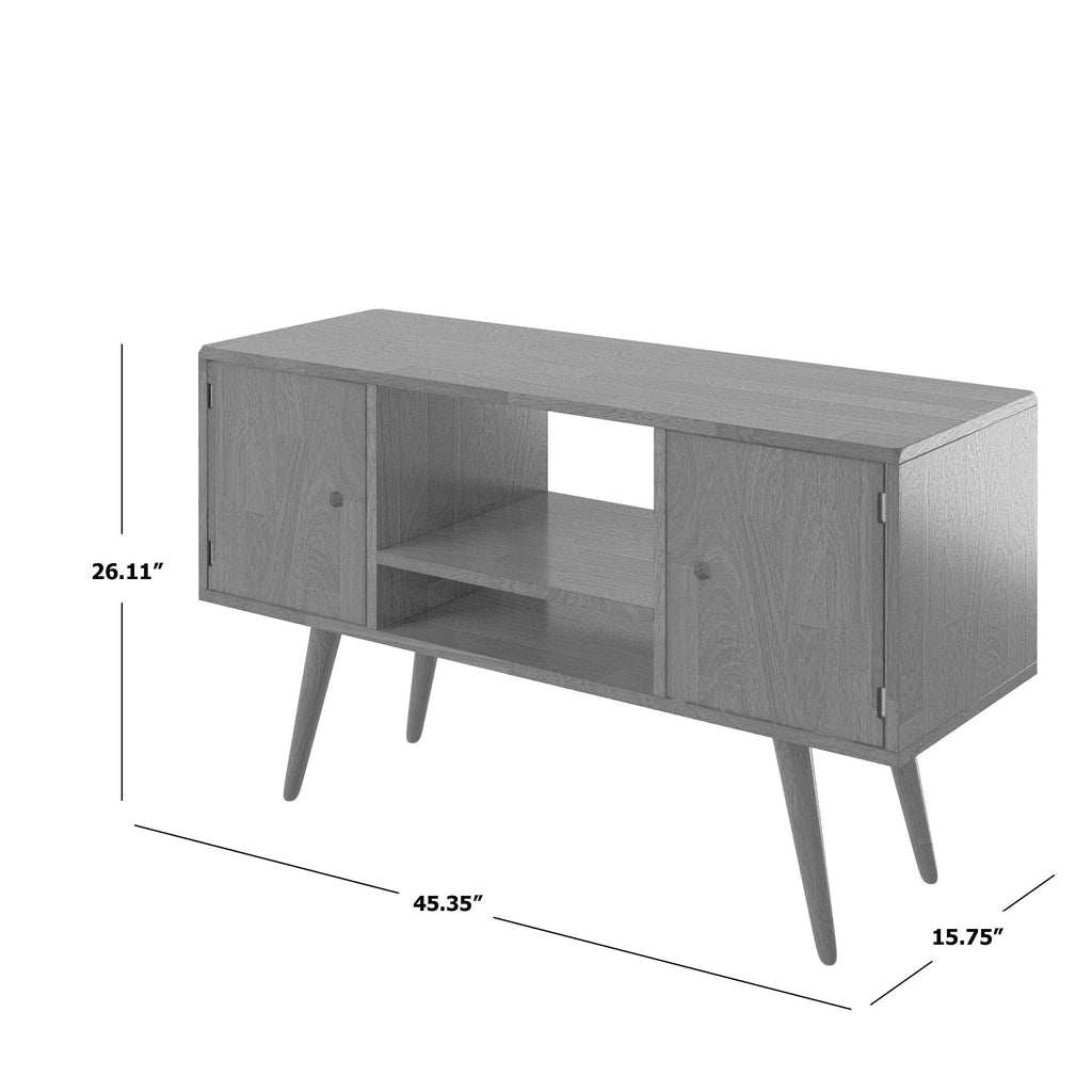 Brown Wood Entertainment Cabinet with Doors W204428