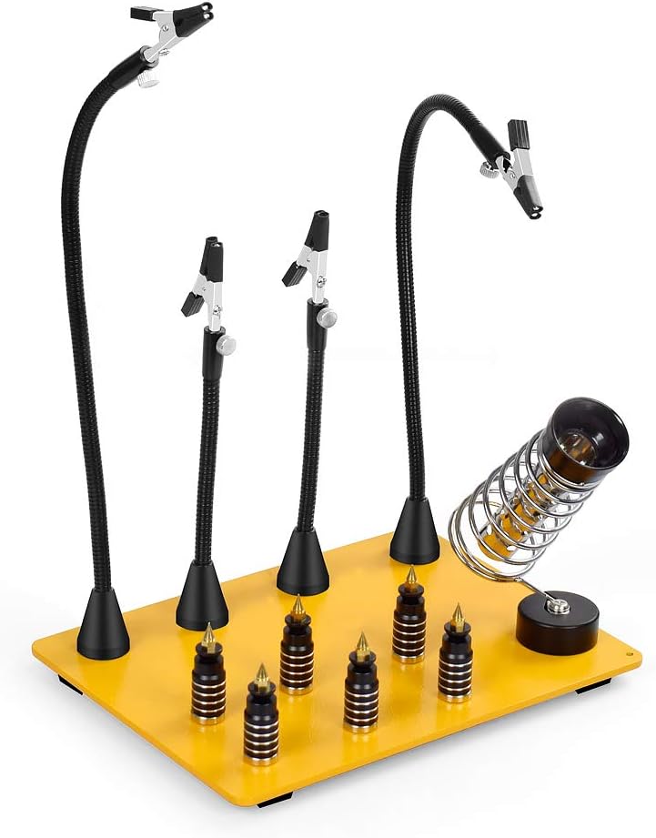 Soldering Station with Six Flexible Helping Hand Arms Z825