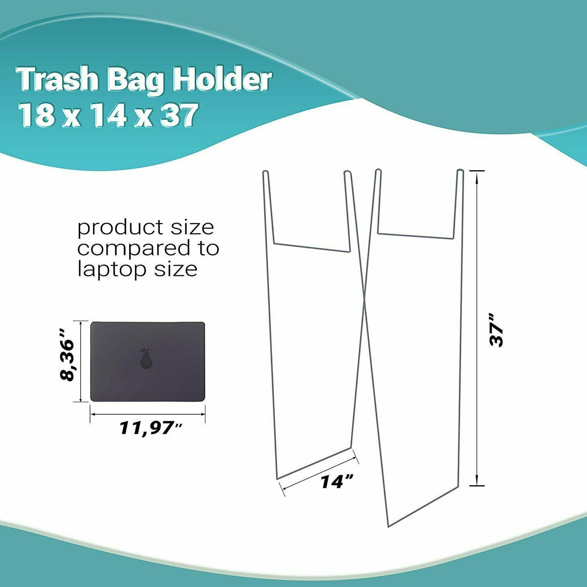 Steel Trash Bag Holder 55 Gallon O194