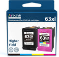 HP 63XL Black and Color Ink Cartridge Pack of 2 Q6312