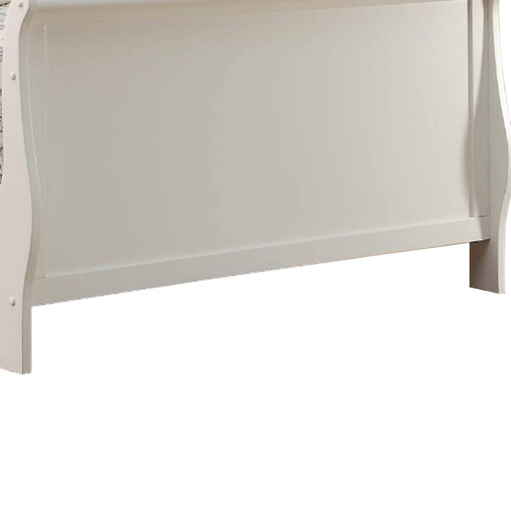 White Wooden Twin Bed P378882