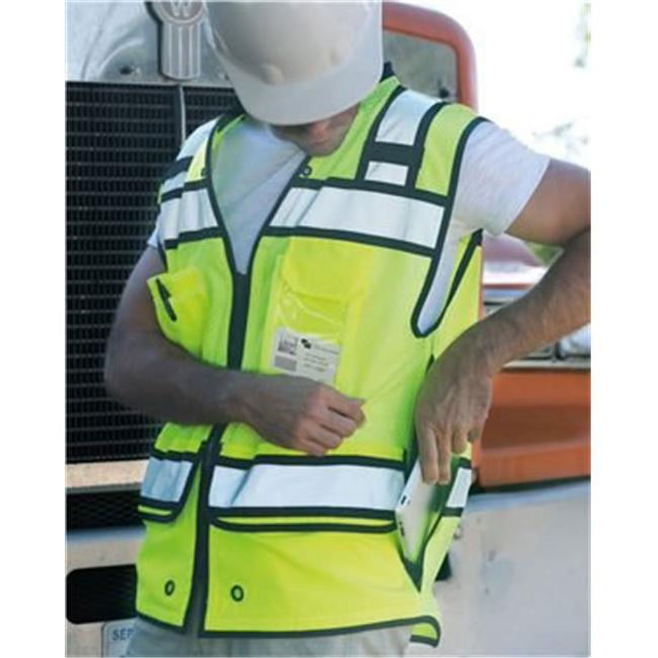 Fluorescent Red Surveyors Vest 2XL I784566