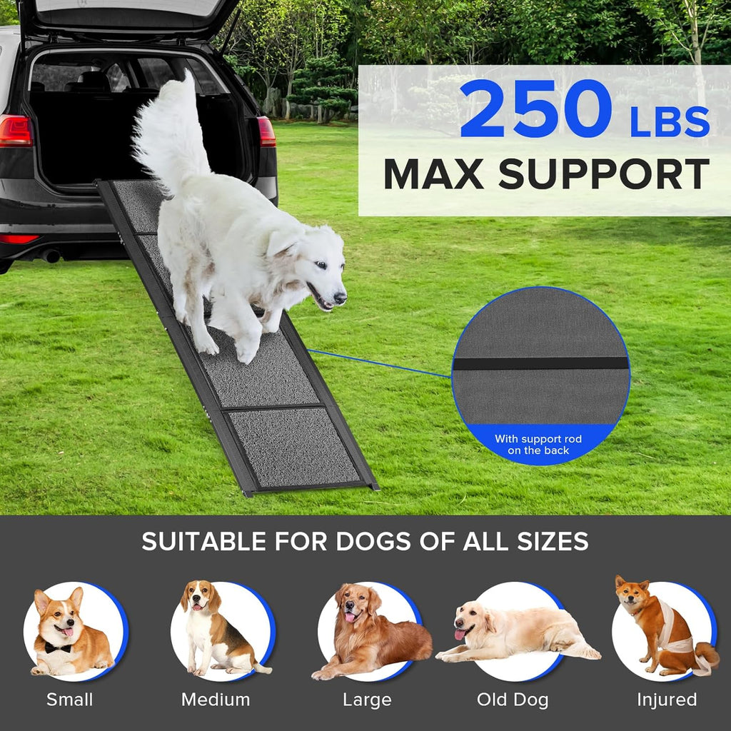 67’’ Foldable Dog Car Ramp with Non-Slip Surface R26283