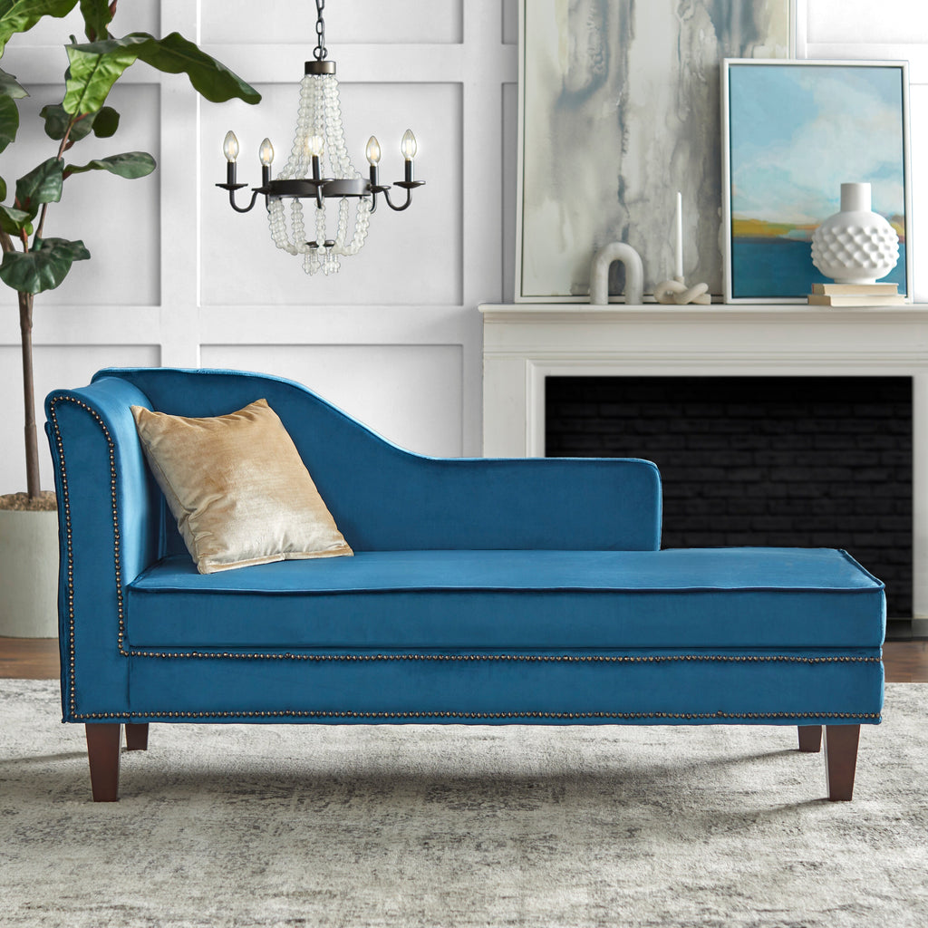 Light Grey Storage Chaise E8031