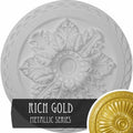 Bordeaux Deluxe Ceiling Medallion, Hand-Painted Rich Gold I9856