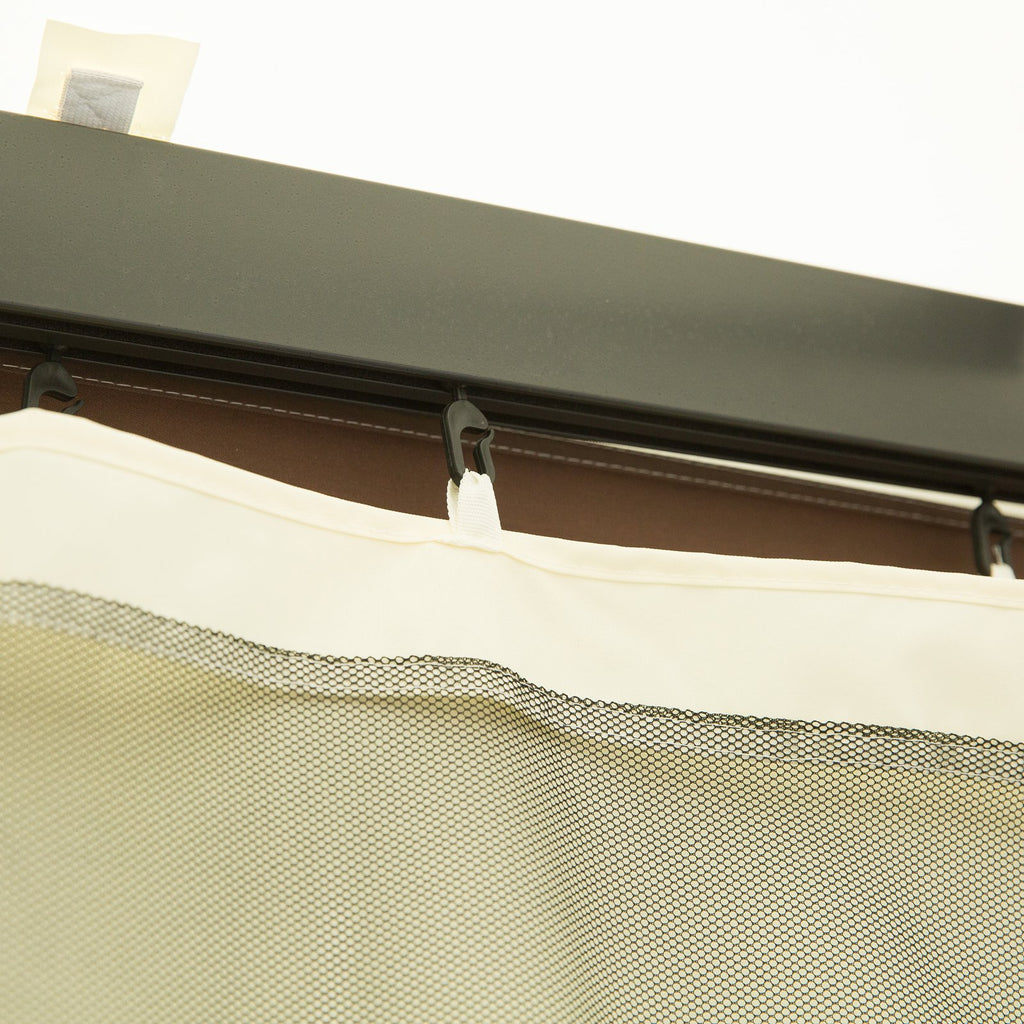10' x 13' 4-panel Mesh Mosquito Netting Sidewalls with Zippers E7201