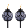 2-Pack 64 Inch Metal TIKI Torch K344