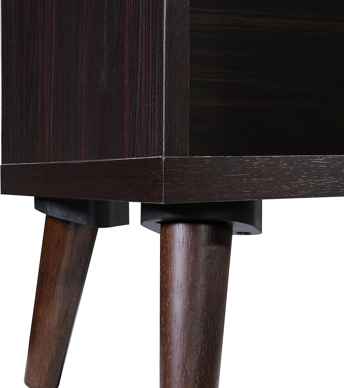 Walnut Finish Faux Wood Bookcase Y22568