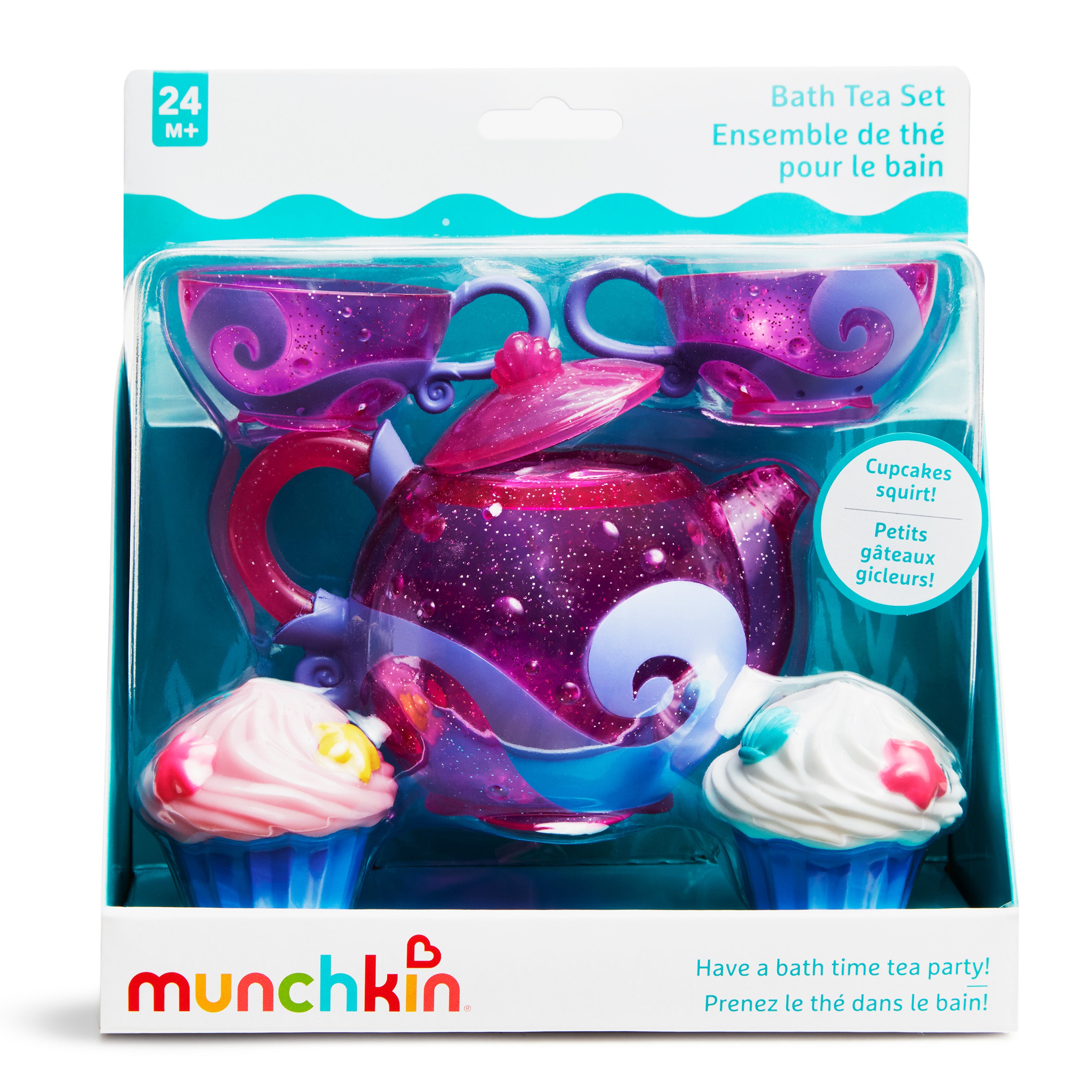 5 Piece Toddler Bath Tea and Cupcake Set, Pink S92497