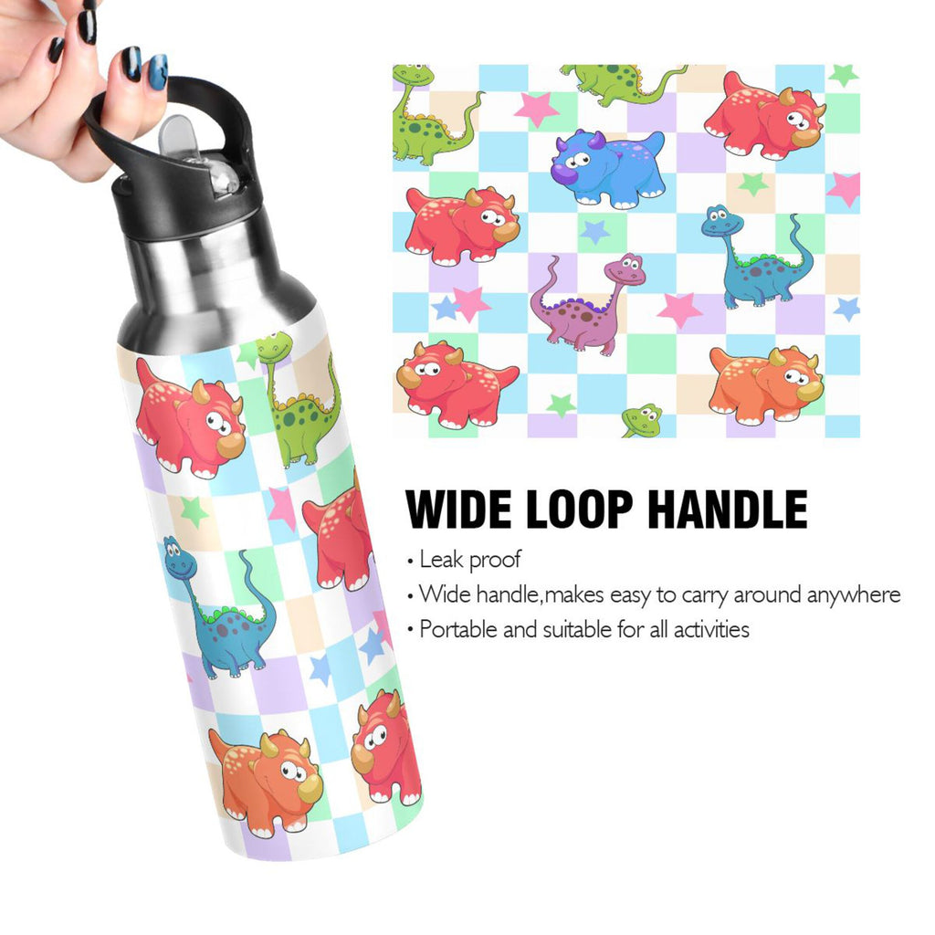 Stainless Steel Water Bottle with Straw Lid Vacuum Insulated 20 OZ A729
