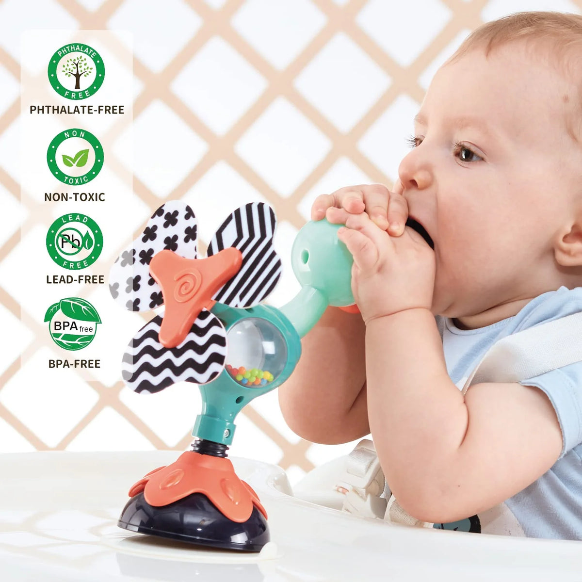 Suction Cup Rattle Toy for Infant & Toddler N320095