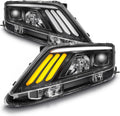 Chrome Projector Headlights with Sequential Turn Signal K7673