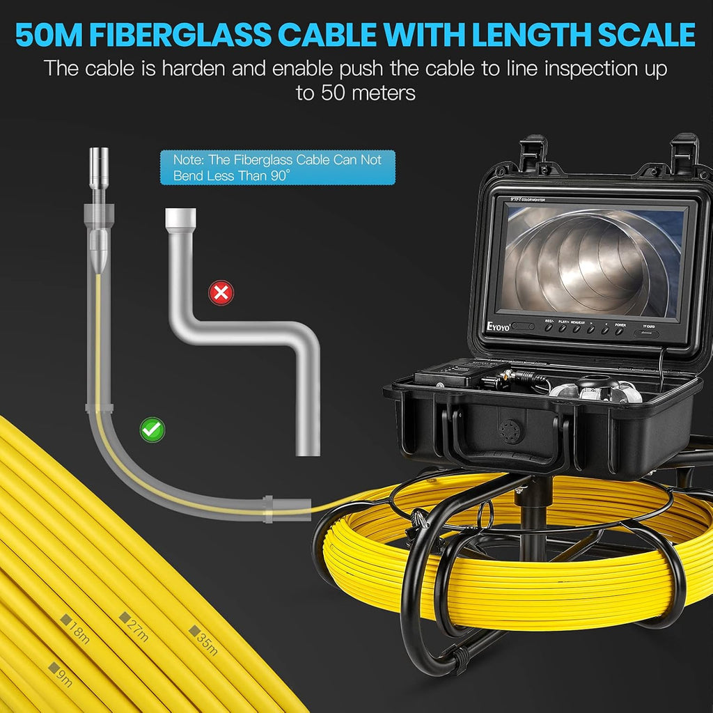 23mm HD 720P Sewer Camera with 9 LCD Monitor S178