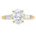 14K Yellow Gold Three-Stone Diamond Engagement Ring G397