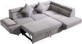 Modern Upholstered Fabric Sectional Sofa Bed B765725