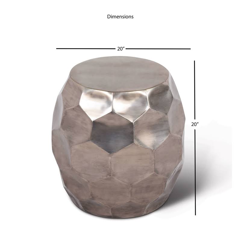 Nickel Round End Table T1087