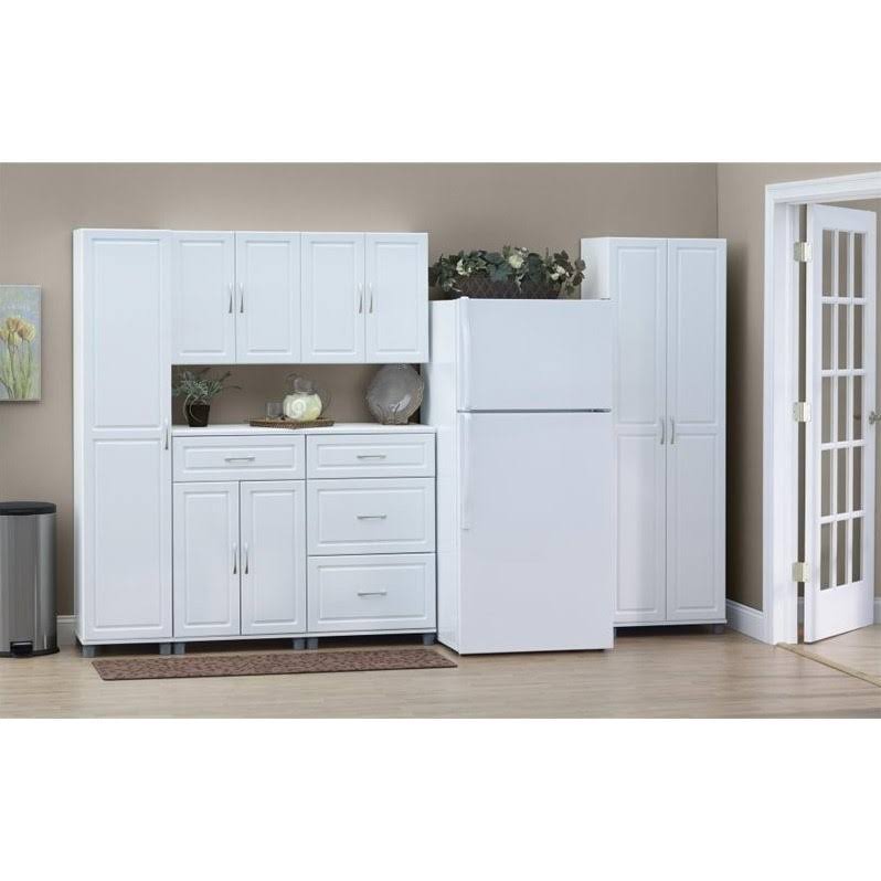 White Utility Storage Cabinet I79403