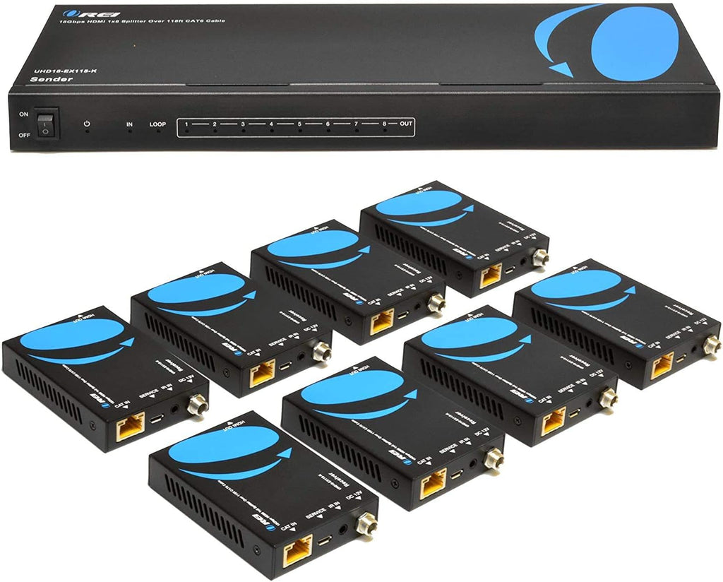 4K 1x8 HDMI Extender Splitter over CAT6/7 X339229