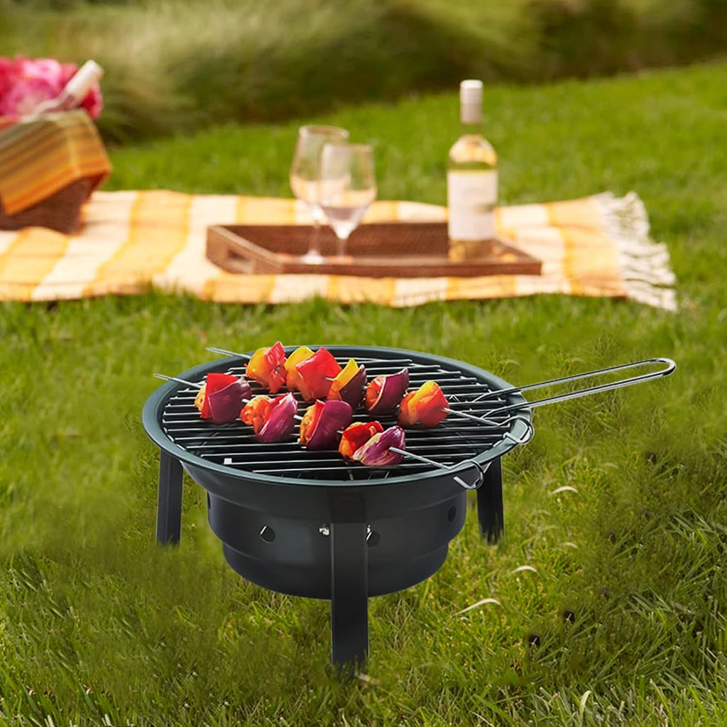 Portable Charcoal Grill with 12.2” Grill Plate Q6152