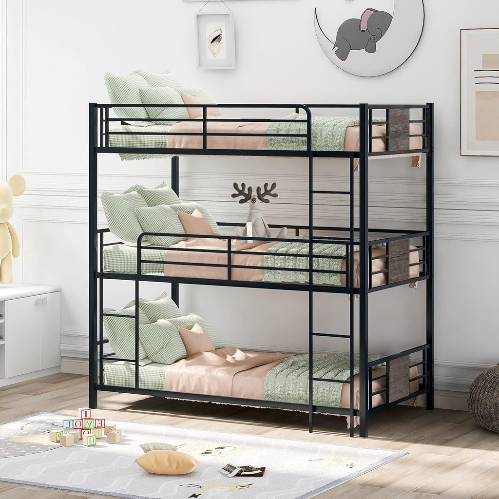 Twin Size Low Loft Bed with Slide, Storage Staircase, Safety Guardrails, Solid Pine Wood Bedframe, White X1988