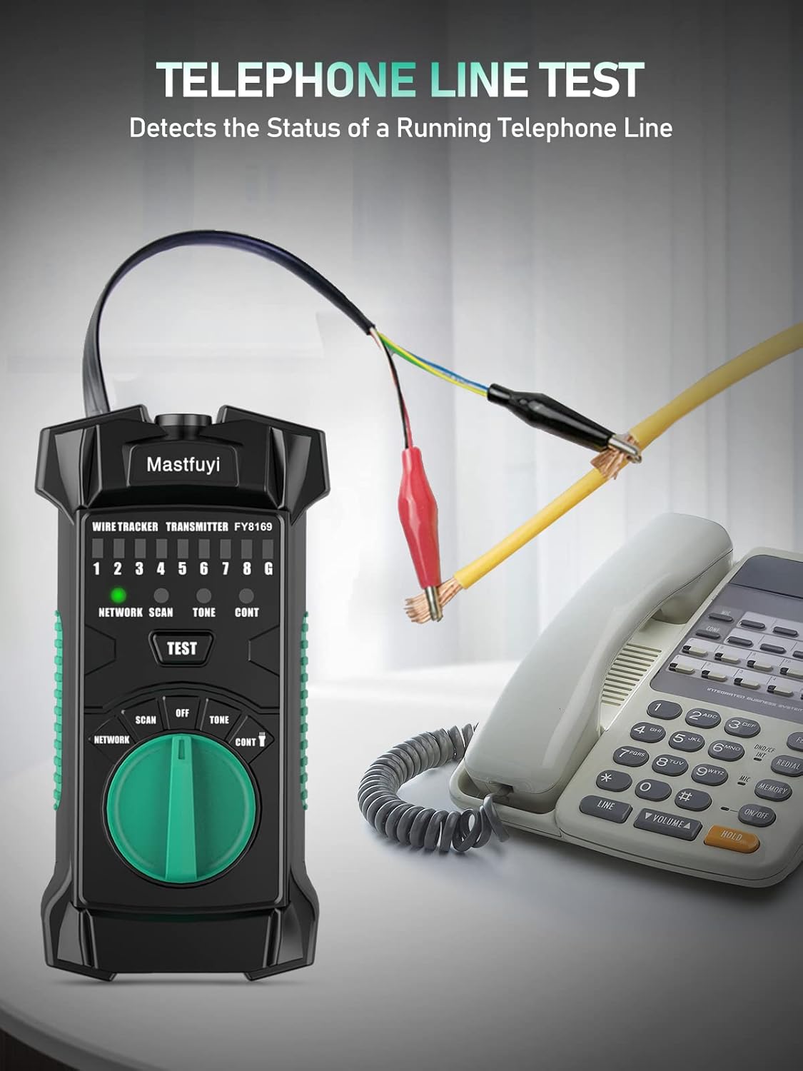 RJ11 RJ45 Network Cable Tester with Earphone, Pack of 2 O9073