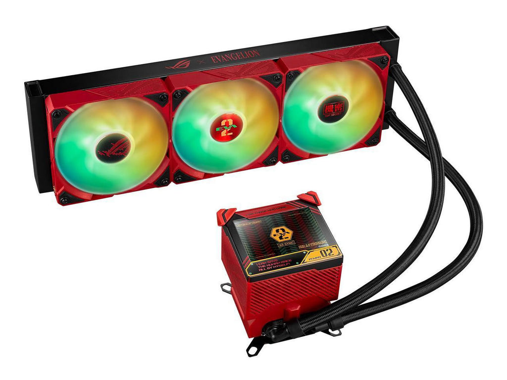 ASUS ROG Ryujin III 360 ARGB All-in-one Liquid CPU Cooler with 360mm Radiator, 3x Magnetic 120mm ARGB Fans, 3.5" OLED Display H866
