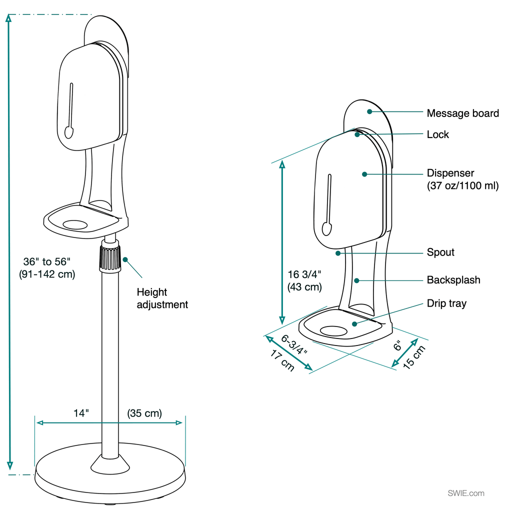 Automatic Hand Sanitizer Station P626