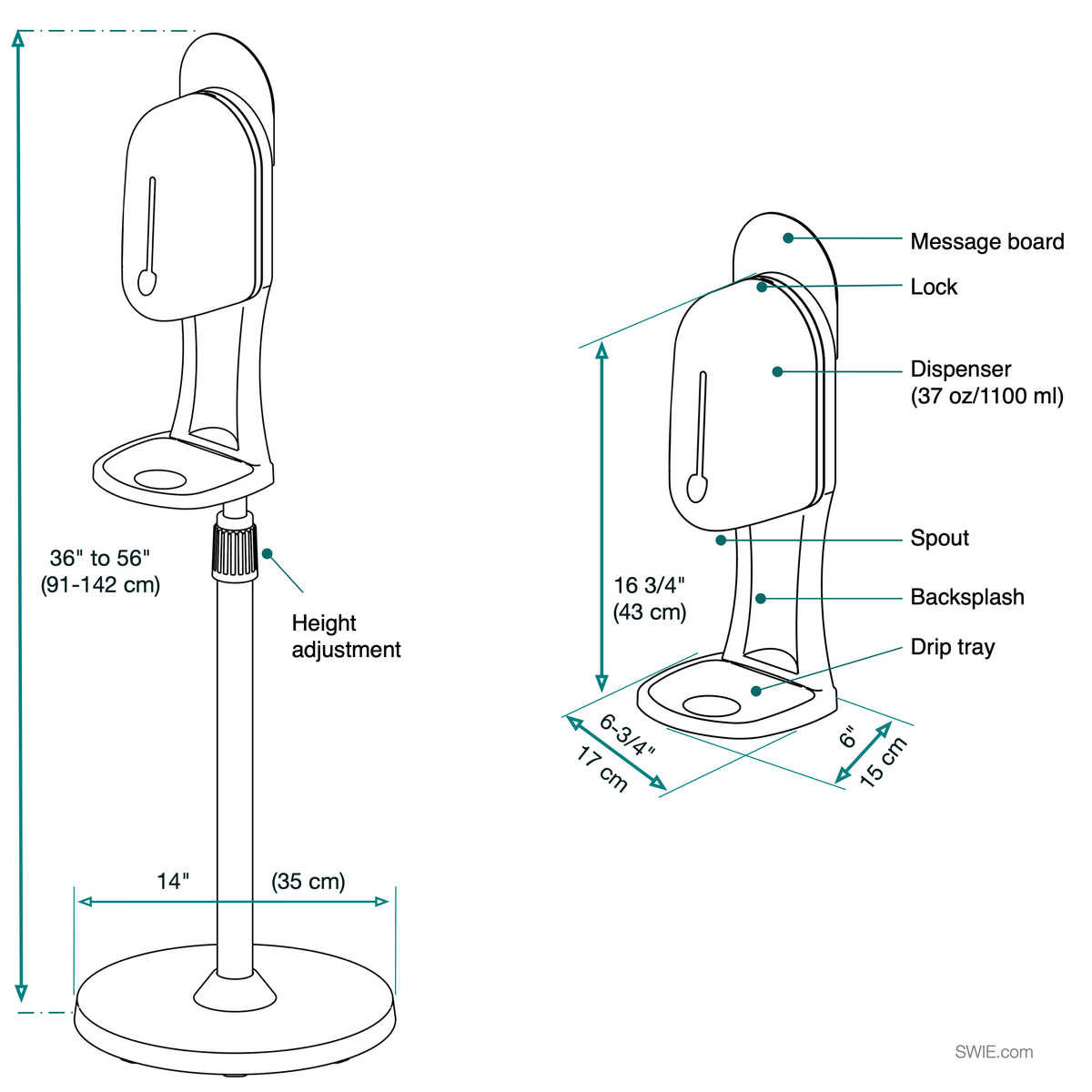 Automatic Hand Sanitizer Station P626