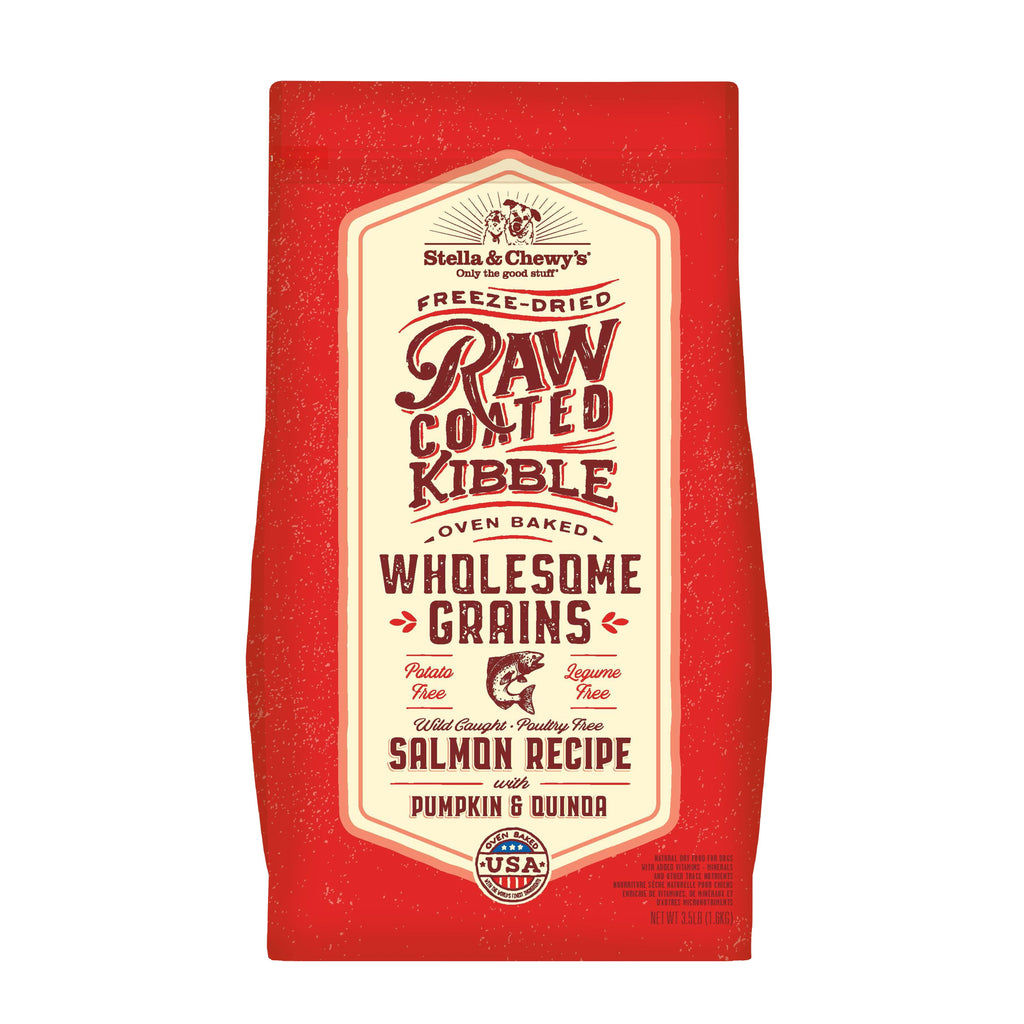 Raw Coated Kibble Dry Dog Food with Wild Caught Salmon Q957