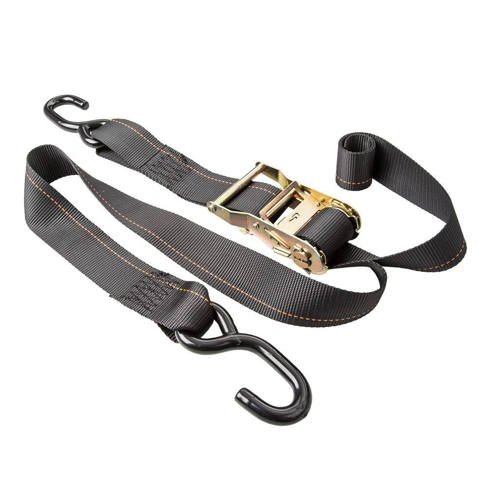 2" x 6' Ratchet Strap Tie Down Kit, 8 Pack W62111