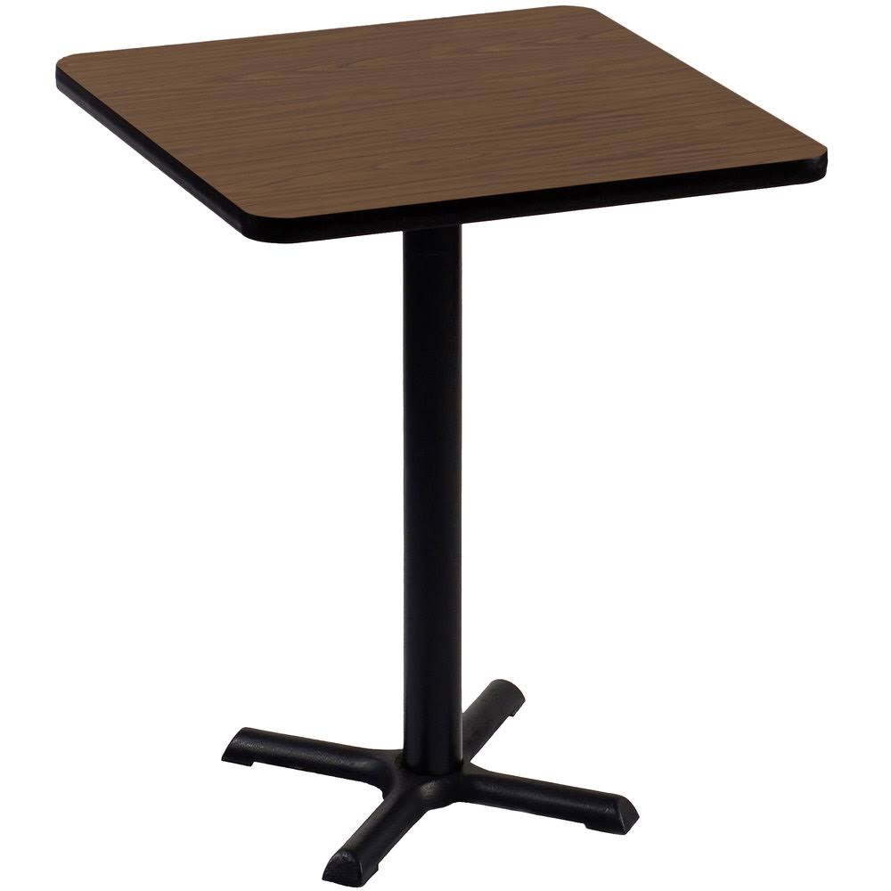Walnut Square Bar and Caf Table B162