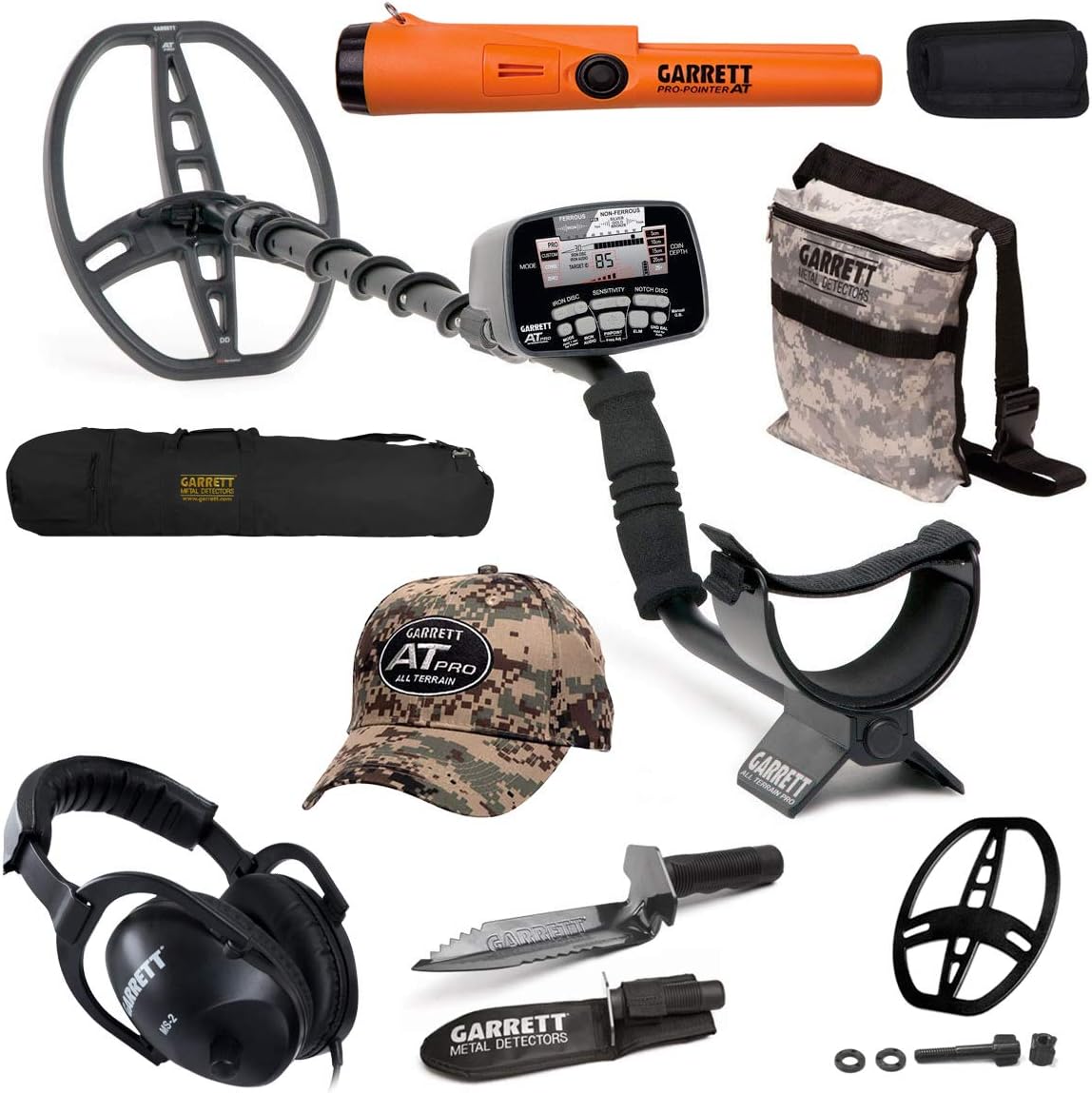 Garrett AT Pro Submersible Metal Detector Package with Pro Pointer AT I9348