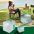 Collapsible Water Container With Spigot 2.6-5.2 Gallon Camping Water Storage Jug A427