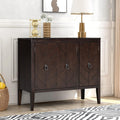 Grey Wooden Storage Sideboard Cabinet with 3 Doors F863